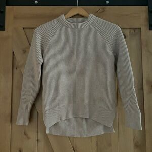 ALL SAINTS Patty Jumper Crewneck Sweater Cream Size Small Wool Cashmere Blend